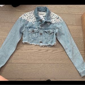 LF crop jean jacket